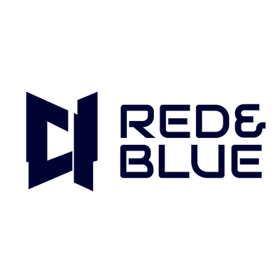 logo di red e blue